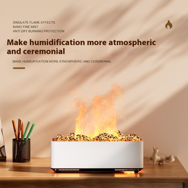 ⁦Volcano Aromatherapy Humidifier Air Ultrasonic Aroma Diffuser Home Decor⁩ - الصورة ⁦4⁩