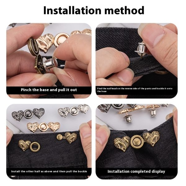 ⁦Detachable Jeans Button Waist Shaping Artifact⁩ - الصورة ⁦4⁩