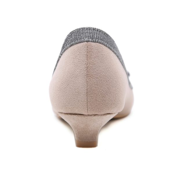 ⁦Women's inner heightening non-slip scoop shoes wedge heel peas shoes⁩ - الصورة ⁦5⁩