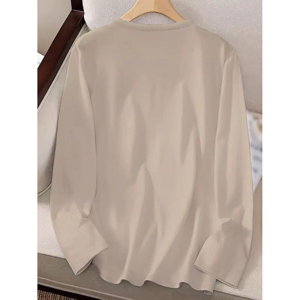 ⁦Womens Nope Not Today T Shirt Casual Funny Letter Printed Crew Neck Long Sleeve Shirts⁩ - الصورة ⁦3⁩