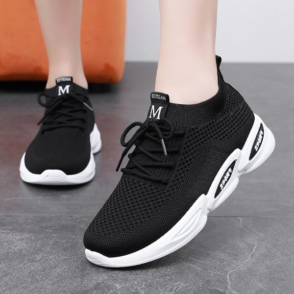 ⁦Women's Breathable Running Shoes Fly Weave Leisure Sports⁩ - الصورة ⁦6⁩
