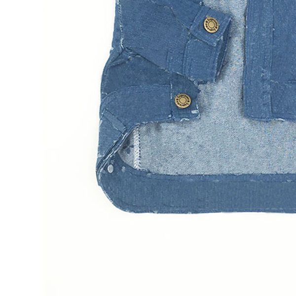 ⁦Dog Clothes Denim Clothes Puppy Pet Clothes⁩ - الصورة ⁦4⁩