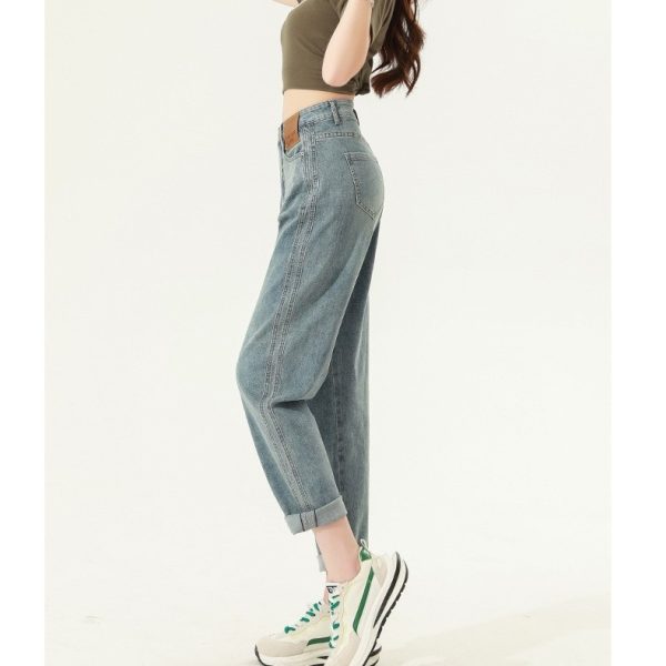 ⁦High Waist Straight Harem Jeans Women⁩ - الصورة ⁦5⁩