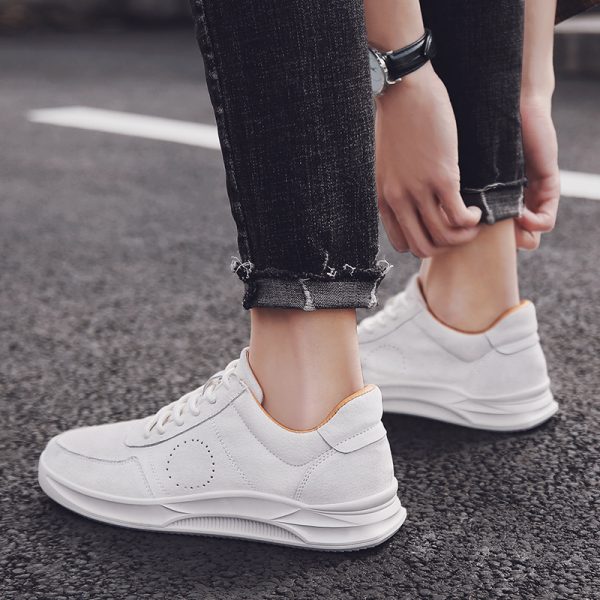 ⁦Student youth simple casual board shoes trend fashion brown shoes men tide shoes⁩ - الصورة ⁦3⁩