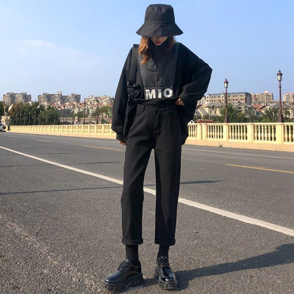 ⁦Jeans women wide leg pants women pants⁩ - الصورة ⁦7⁩
