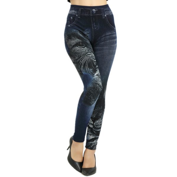 ⁦Kitten print yoga pants⁩ - الصورة ⁦4⁩
