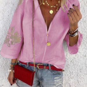 Very modern and beautiful linen top