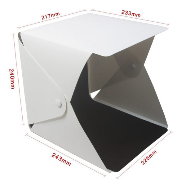 ⁦20cm folding studio Professional photo simple LED small light box⁩ - الصورة ⁦2⁩
