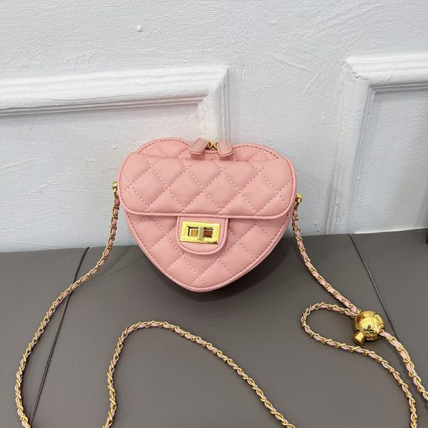 ⁦Women's Fashion Peach Heart Shoulder Bag⁩ - الصورة ⁦3⁩