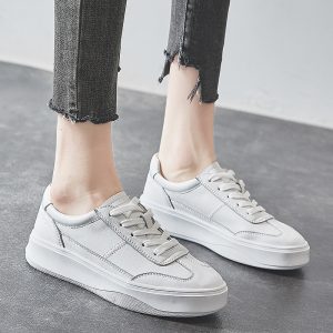Women's Summer Breathable Flat Casual Leather Shoes
