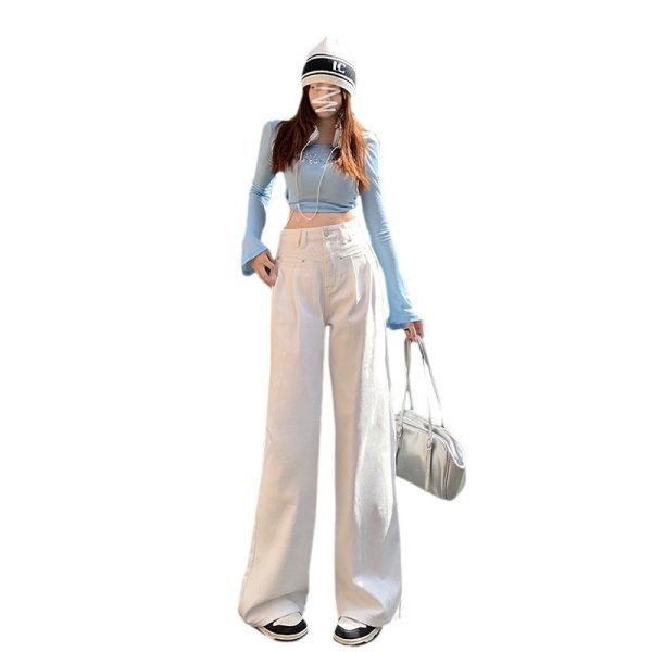 ⁦Autumn New Wide Leg Jeans For Women⁩ - الصورة ⁦6⁩