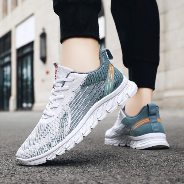 ⁦Men Sneakers Fashion Wavy Bottom Shoes Sport Running Walking Shoes⁩ - الصورة ⁦5⁩