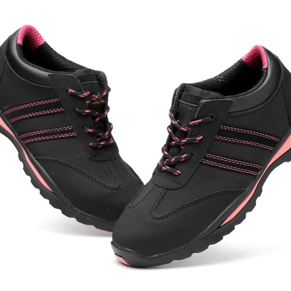 ⁦Women's Steel Ladle Head Genuine Leather Welding Electrician Shoes⁩ - الصورة ⁦3⁩