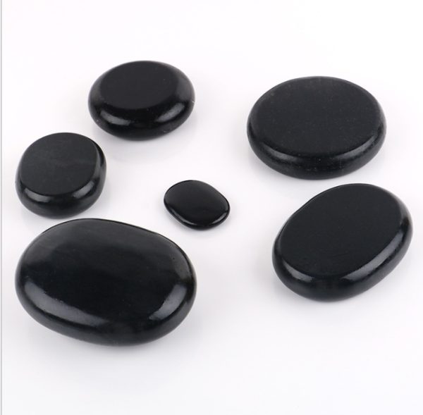 ⁦Beauty SPA Health Massage Energy Stone Natural Volcanic Hot Stone Back Essential Oil Massage Hot Stone⁩ - الصورة ⁦2⁩