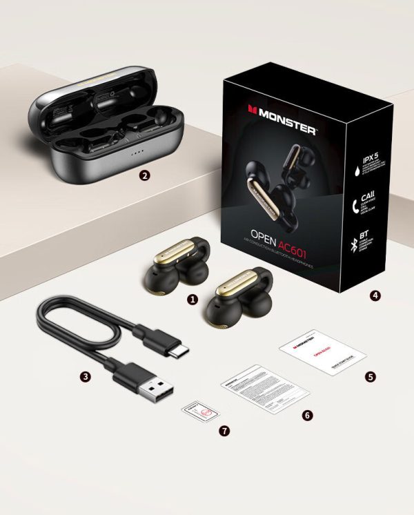 ⁦Bluetooth Wireless Headset For Do Not Hurt Ears Running Sports Games⁩ - الصورة ⁦6⁩