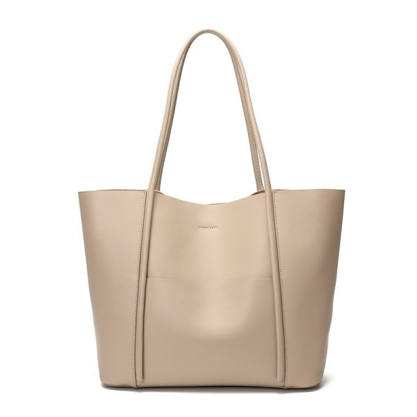 ⁦Women's Genuine Leather Tote Bag⁩ - الصورة ⁦3⁩