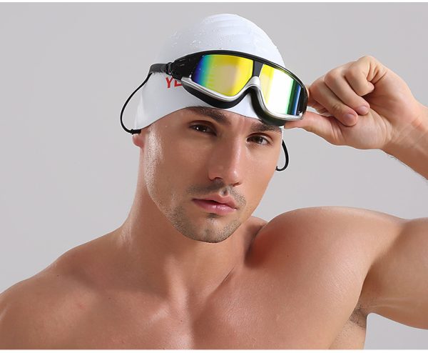 ⁦Swimming goggles  swimming goggles HD waterproof anti-fog goggles swimming goggles large box HD goggles⁩ - الصورة ⁦6⁩