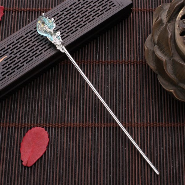 ⁦Women's Antique Simple Mulan Accessories Tassel Retro Hanfu Hairpin⁩ - الصورة ⁦9⁩