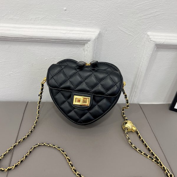 ⁦Women's Fashion Peach Heart Shoulder Bag⁩ - الصورة ⁦4⁩
