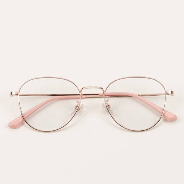 ⁦Women's Retro Round Frame Myopia Glasses Frame⁩ - الصورة ⁦9⁩