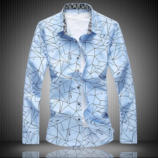 ⁦Men's shirts long casual shirts⁩ - الصورة ⁦4⁩