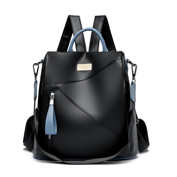 ⁦Women's Fashion Personality New Cowhide Backpack⁩ - الصورة ⁦5⁩