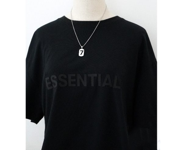 ⁦Sweater Accessories Lucky Number 7 Styling Necklace Ins Simple Earth Cool Jump Di Couple Men And Women Sweater Chain⁩ - الصورة ⁦4⁩