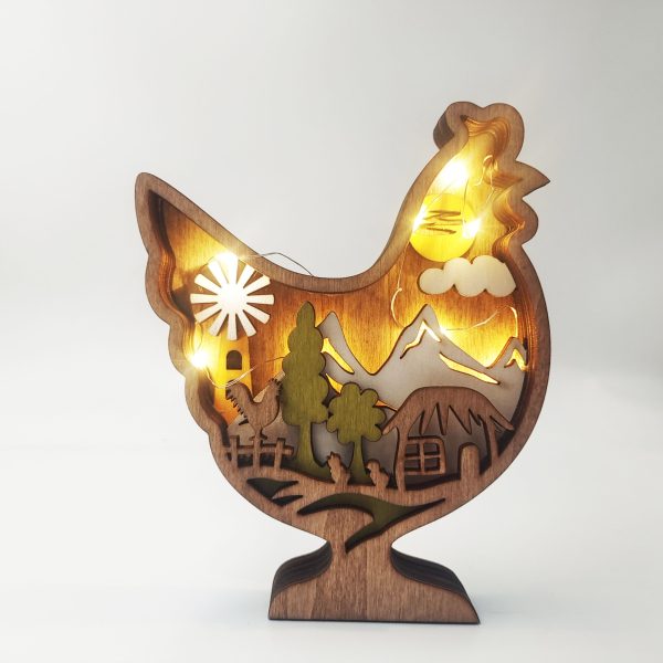 ⁦Wooden Crafts Decoration Creative Home Decoration⁩ - الصورة ⁦5⁩