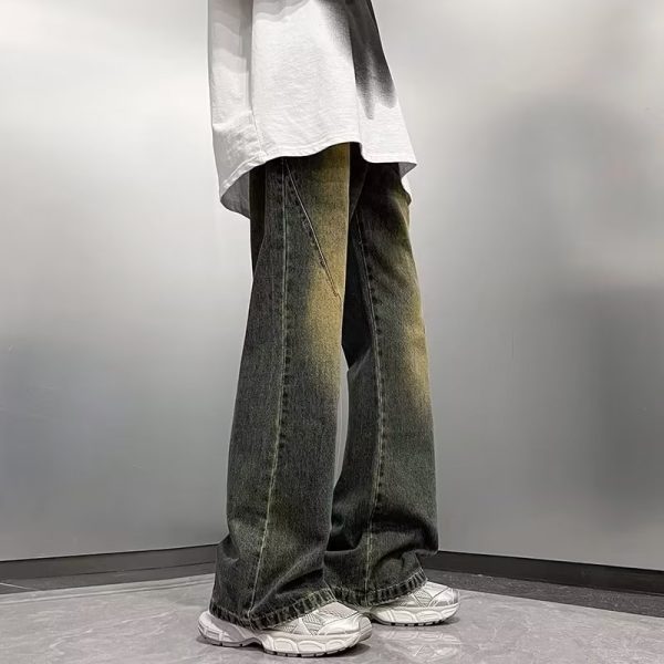 ⁦American Retro Dark Blue Jeans For Men⁩ - الصورة ⁦3⁩