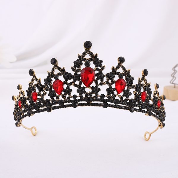 ⁦European And American Bride Tiara Baroque Crown Rhinestone Tiara Princess Crown Wedding Hair Accessories Formal Dress Accessories Wholesale⁩ - الصورة ⁦5⁩