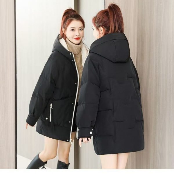 ⁦Women's Down Cotton-padded Jacket Mid-length Winter⁩ - الصورة ⁦4⁩