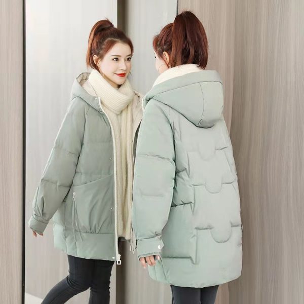 ⁦Women's Down Cotton-padded Jacket Mid-length Winter⁩ - الصورة ⁦5⁩