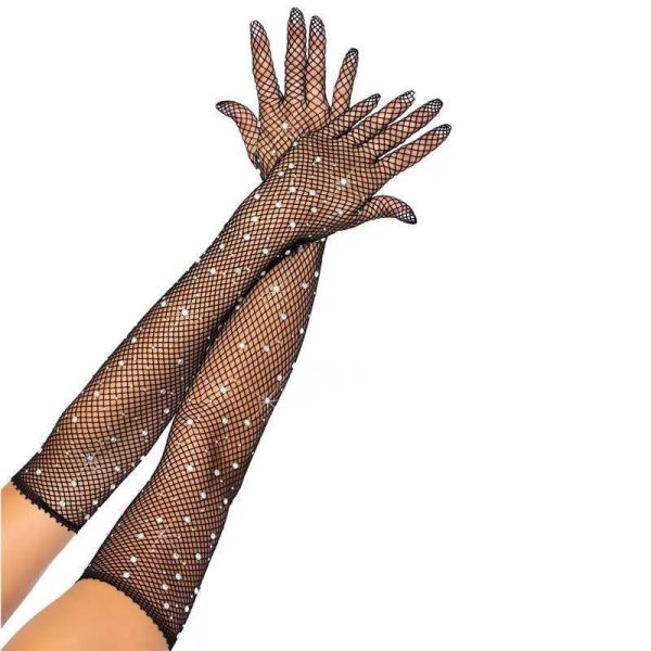 ⁦Stockings Mesh Long Gloves Wedding Accessories⁩ - الصورة ⁦6⁩
