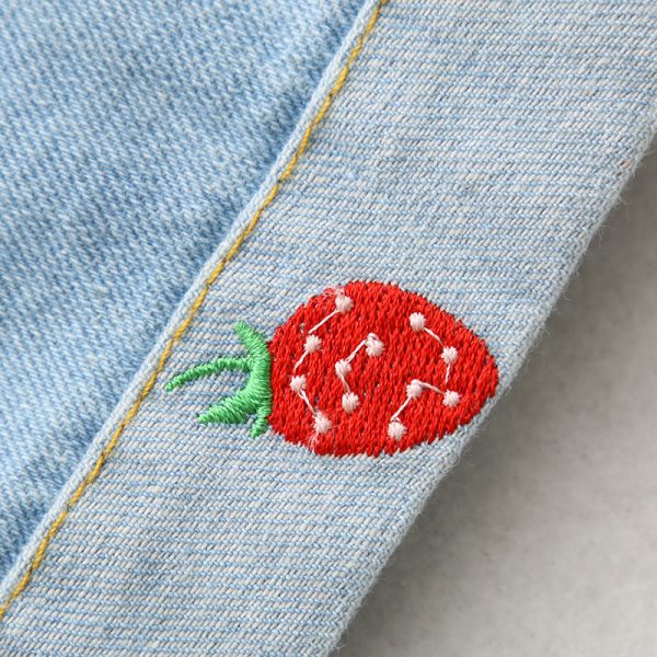 ⁦Strawberry loose wide-leg jeans women⁩ - الصورة ⁦5⁩