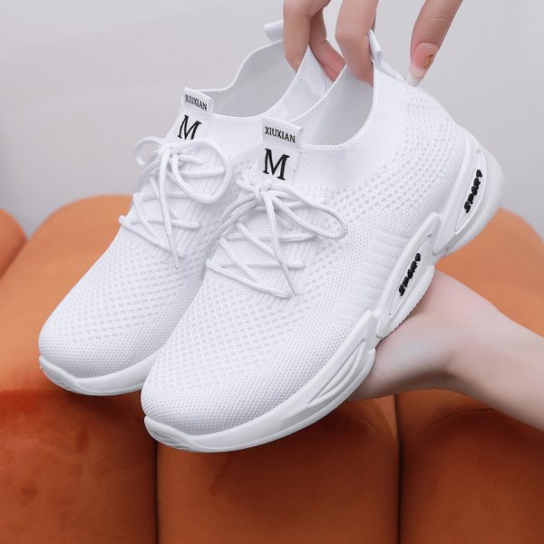 ⁦Women's Breathable Running Shoes Fly Weave Leisure Sports⁩ - الصورة ⁦7⁩