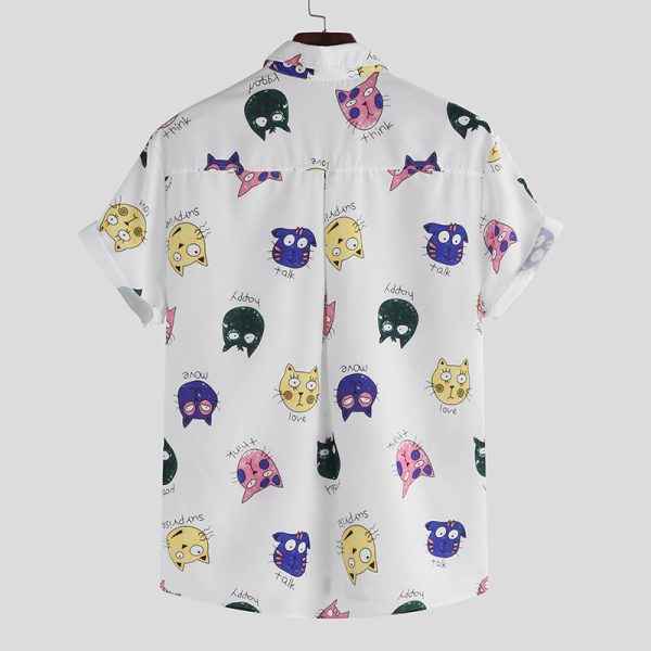 ⁦Slim Tops men shirts Printed⁩ - الصورة ⁦5⁩