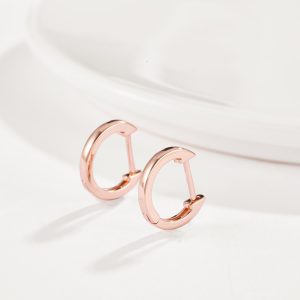 Smooth Round Design Fashion Trend Earrings Creative Men And Women Universal Earrings In Europe And The United States Accessories