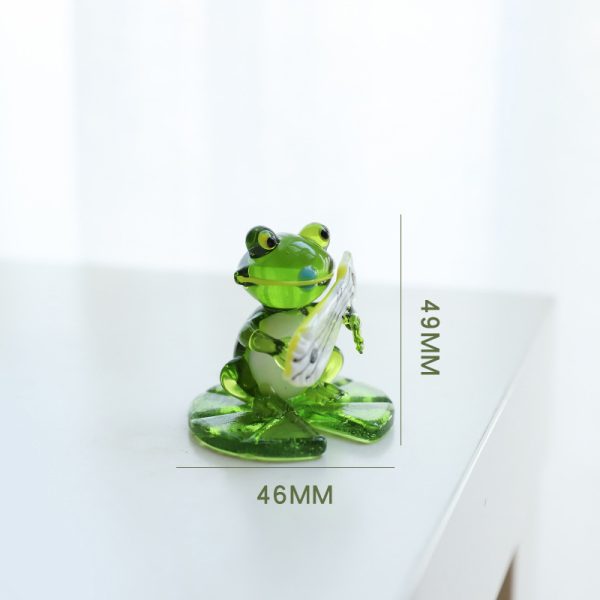 ⁦Home Decor Glass Frog Ornament Shape⁩ - الصورة ⁦5⁩