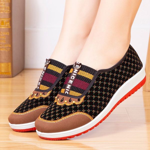⁦Softsoled Nonslip Middleaged And Elderly Casual Cloth Shoes⁩ - الصورة ⁦2⁩