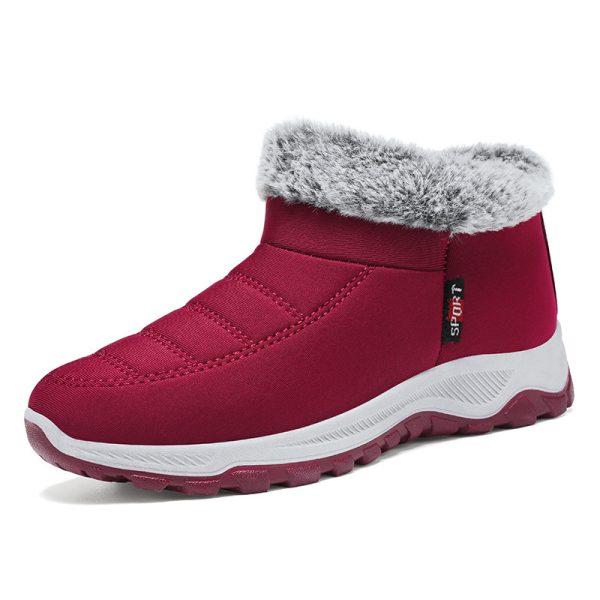 ⁦Women's Cotton-padded Shoes Fleece Lined Padded Warm Keeping Slip-on⁩ - الصورة ⁦5⁩