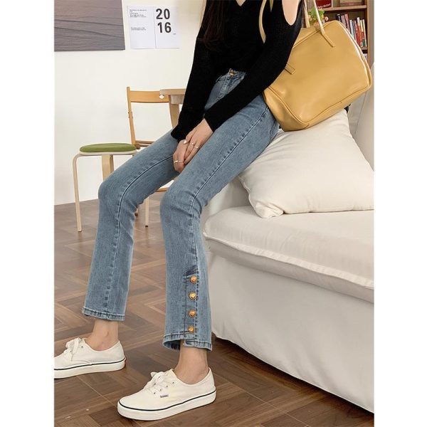 ⁦High Waist Slimming Retro Jeans For Women⁩ - الصورة ⁦9⁩