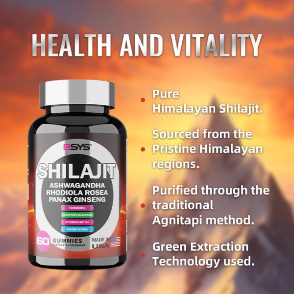 ⁦BSYS 8IN1 SHILAJIT GUMMIES 60'S⁩ - الصورة ⁦5⁩