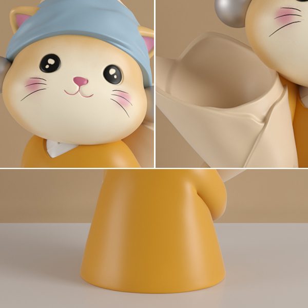 ⁦Art Cat Bouquet Vase Decoration Home Decoration⁩ - الصورة ⁦5⁩