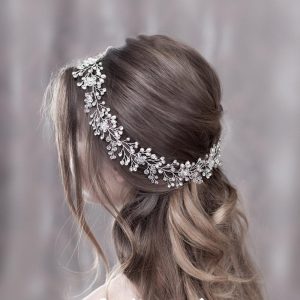 Handmade Crystal Pearl Flexible Chain Hair Band Hair Accessories