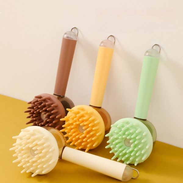 ⁦3 In 1 Pets Bath Brush For Dogs And Cats Shower Massage Brush, Depilation Comb And Foaming Tool, Anti-frizz Beauty Brush Pet Products⁩ - الصورة ⁦3⁩