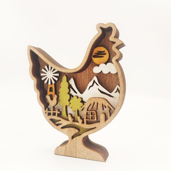 ⁦Wooden Crafts Decoration Creative Home Decoration⁩ - الصورة ⁦3⁩