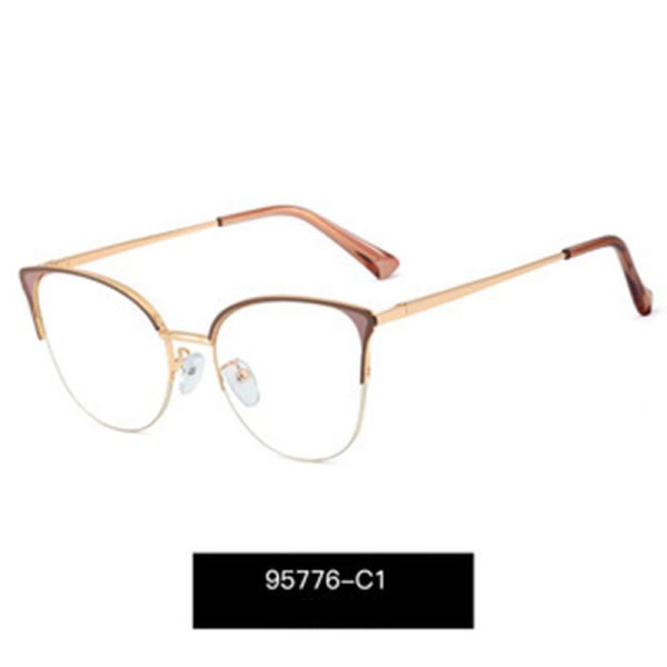 ⁦Women's Fashion Half Frame Blue Light Blocking Glasses⁩ - الصورة ⁦5⁩