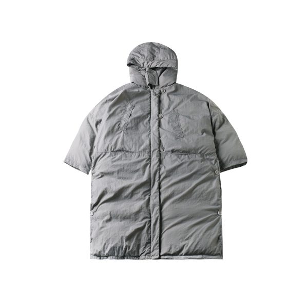 ⁦Women's Winter Slit Loose Hooded Large Cotton-padded Clothes Long Cotton Jacket⁩ - الصورة ⁦4⁩