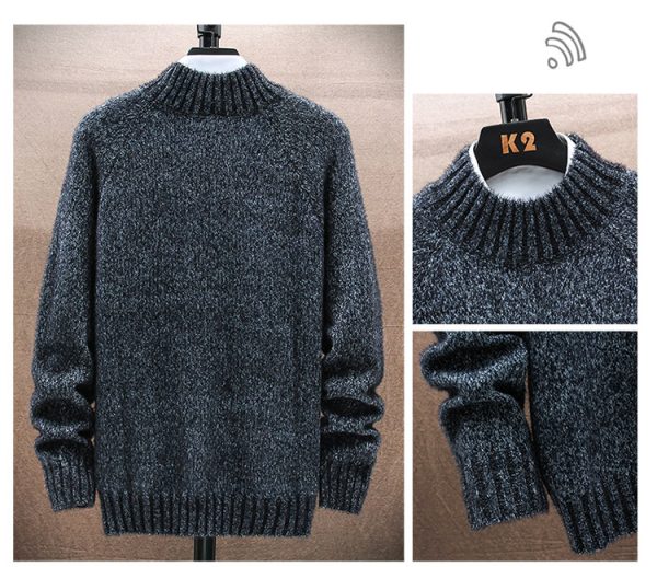 ⁦Teenagers Wear Knitted Sweater Tops And Bottoming Shirts⁩ - الصورة ⁦7⁩