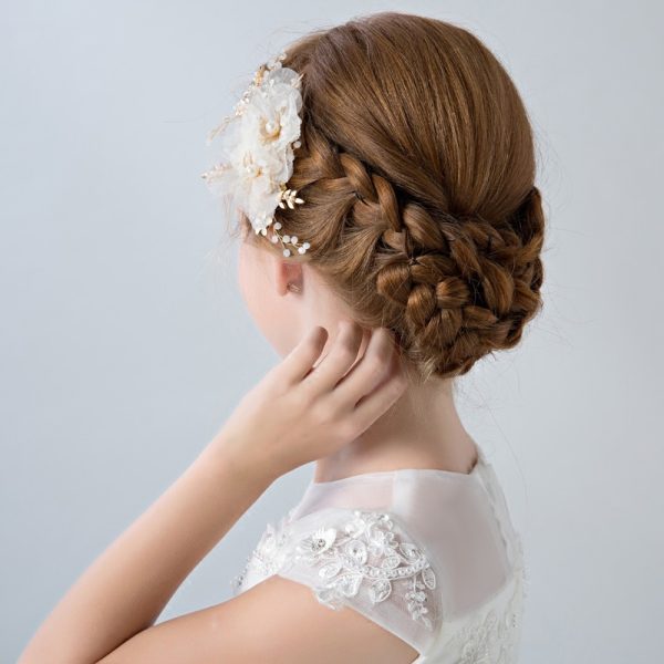 ⁦Children's Dress Flower Hair Accessories Headband Girls Performance⁩ - الصورة ⁦4⁩